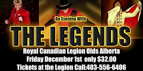An Evening With The Legends Olds Alberta Royal Canadian Legion primary image