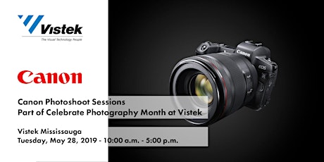 Canon Photoshoot Sessions - Celebrate Photography at Vistek Mississauga primary image