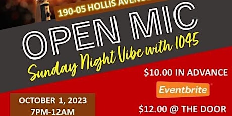 Open Mic Sunday Night Vibe With 1045