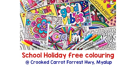 Colour Me in!  School Holiday Colouring Event primary image