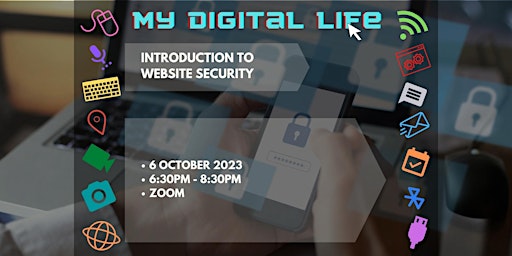 Imagem principal do evento Introduction to Website Security | My Digital Life
