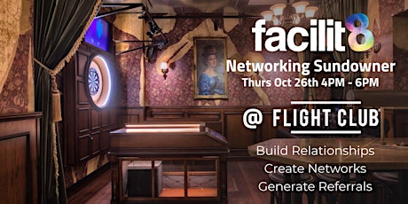 Facilit8 Business Networking Sundowner - 26th October primary image