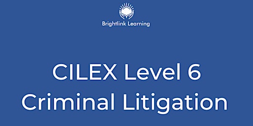 Level 6 Criminal Litigation Pre release primary image