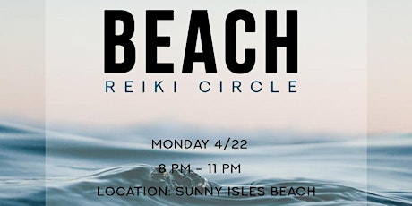 Beach Reiki Circle - April 22, 2019 primary image