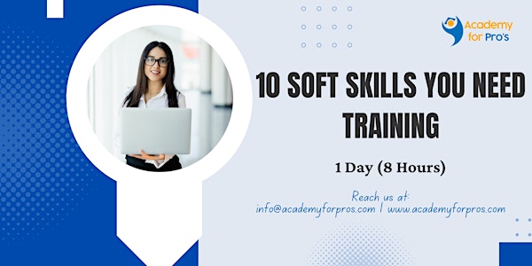 10 Soft Skills You Need 1 Day Training in Los Angeles, CA