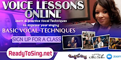 Voice Lessons - Singing  Techniques - Online primary image