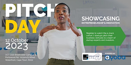 UCT GSB Solution Space Pitch Day: Celebrating Entrepreneurship & Innovation primary image