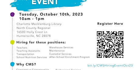 Imagen principal de CMS Hiring Event October 2023