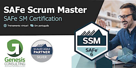 Hauptbild für SAFe Scrum Master - Certificação SAFe SM  - Live OnLine - Português