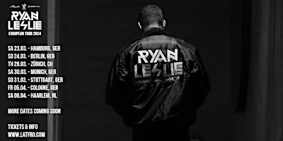 Ryan Leslie You Know My Speed European Tour - Li