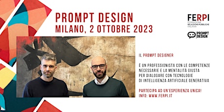 Immagine principale di Creative Prompt Design | Milano 2 ottobre 2023 