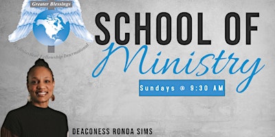 Imagen principal de School of Ministry with Deaconess Ronda Sims