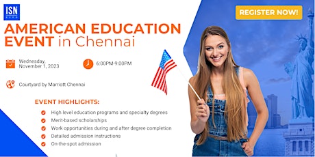 Primaire afbeelding van American Education Event in Chennai