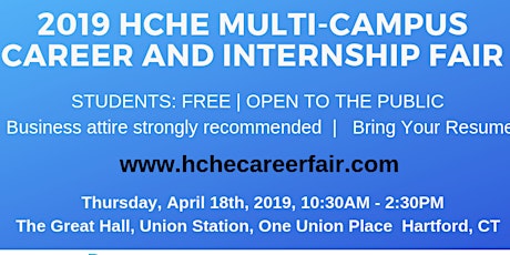 2019 HCHE (Students) Multi-Campus Career and Internship Fair primary image