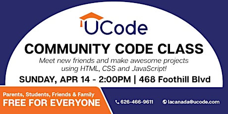 April Community Code Class primary image