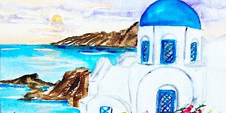 Primaire afbeelding van Greece's Iconic Buildings in Watercolors with Phyllis Gubins