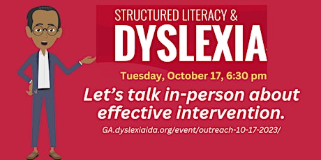SL & Dyslexia: Let's talk in-person about effective intervention.  primärbild