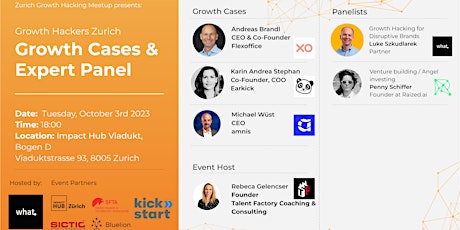 Growth Hackers Zurich - Growth Cases & Expert Panel primary image