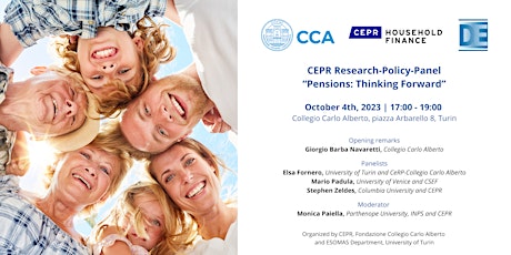 Immagine principale di CEPR Research-Policy-Panel on “Pensions: Thinking Forward” 