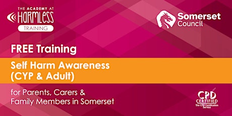 FREE Somerset - Self Harm Awareness Training primary image