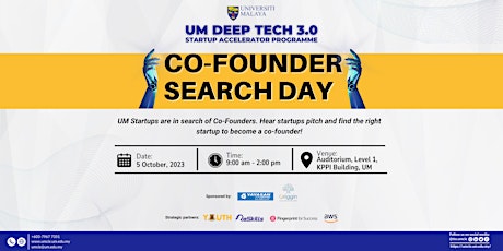 Image principale de UM Deep Tech Startups Co-Founder Search Day 2023