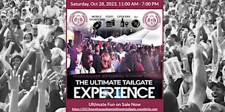 2023  Morehouse National Alumni Association - Ultimate Tailgate Experience primary image