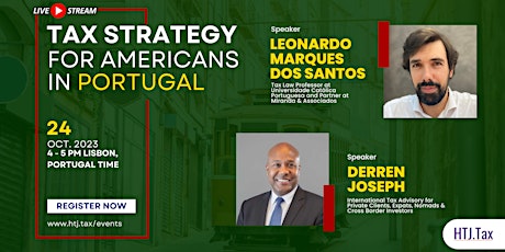 Imagen principal de (LIVESTREAM)Tax Strategy for Americans in Portugal.