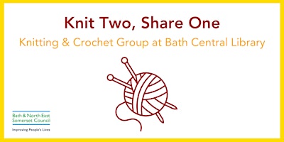 Primaire afbeelding van Knit Two, Share One - Knitting and Crochet Group at Bath Central Library