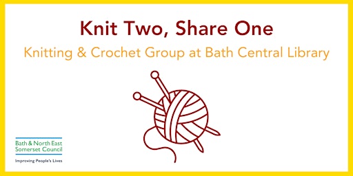 Immagine principale di Knit Two, Share One - Knitting and Crochet Group at Bath Central Library 