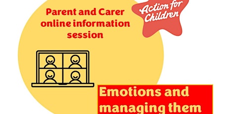 Hauptbild für Parent/Carer information session: Emotions and managing them