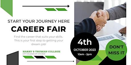 HARRY S TRUMAN COLLEGE FALL 2023 CAREER FAIR - EMPLOYER REGISTRATION primary image