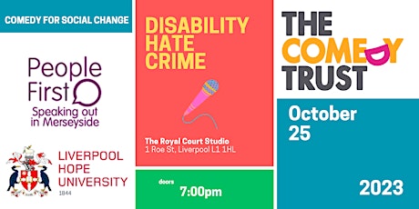 Primaire afbeelding van Comedy for Social Change - Disability Hate Crime