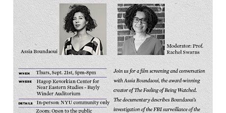 Imagen principal de The Feeling of Being Watched: Screening & Discussion