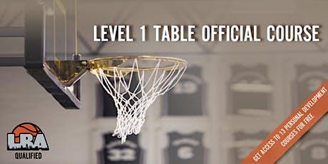 Basketball England  | Table Official Course | Level 1