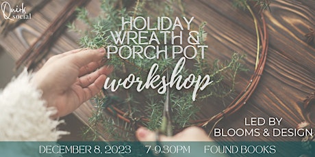 Image principale de Holiday Wreath/Porch Pot Workshop