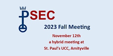 Hauptbild für 2023 PSEC Fall Meeting