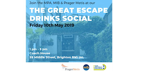 The Great Escape Drinks Social - Hosted by MPA, MIB & Prager Metis