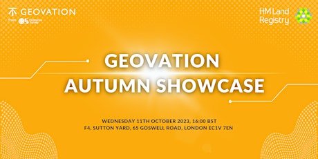 Primaire afbeelding van Geovation Autumn Showcase 2023