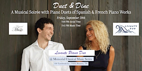 Duet & Dine: A Musical Soirée with Spanish-French Piano Duets primary image