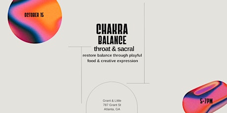 Chakra Balance:Throat & Sacral with Carolynn Ladd + Jess Pfeffer primary image