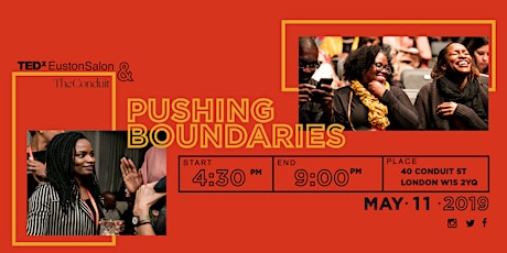 TEDxEustonSalon 2019 : Pushing Boundaries primary image