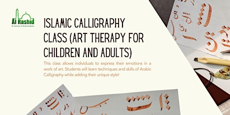 Islamic Calligraphy Class (art therapy for children & adults) primary image