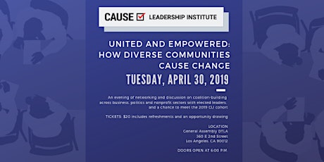 United and Empowered: How Diverse Communities Cause Change primary image