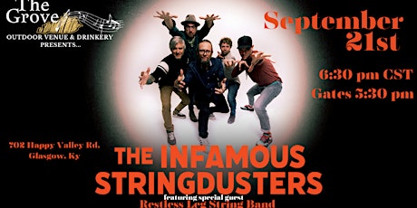 The Infamous Stringdusters featuring Restless Leg String Band at The Grove primary image