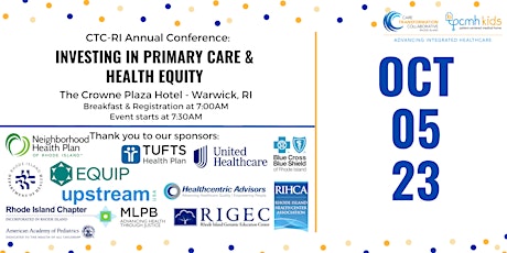 CTC-RI Annual Conference: "Investing in Primary Care & Health Equity" primary image