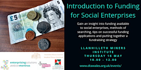 Introduction to Funding for Social Enterprises 16 May 2019 primary image
