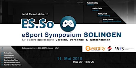 Hauptbild für eSport Symposium Solingen