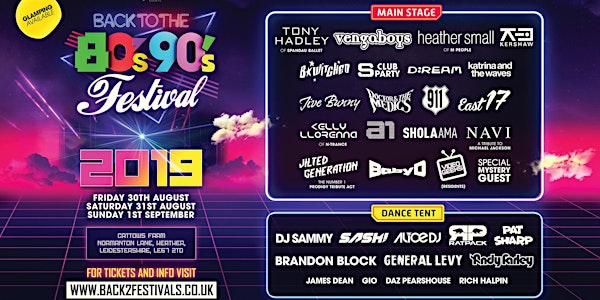 Back to the 80s & 90s Festival 2019