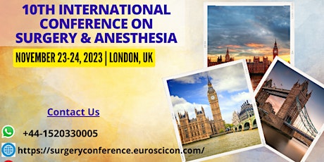 Imagen principal de 10th International Conference on Surgery & Anesthesia