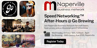 October 18: Speed Networking @ Go Brewing